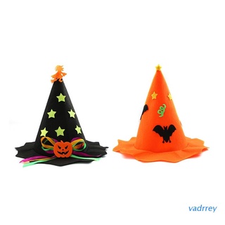 va niños niñas halloween cosplay bruja sombrero calabaza murciélago gorra cosplay disfraz accesorios disfraz fiesta suministros