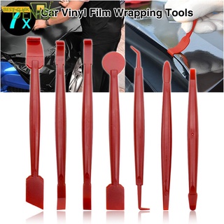 DENISE 7pcs Car Body Styling Kit Vinyl Wrap Car Stickers Installation Kit Film Sticker Wrapping Tool Cutter Corner Utility Auto Accessories Squeegee Scraper Edge-closing Tool Window Tint Film Tools Kit Car Wrapping Tools/Multicolor