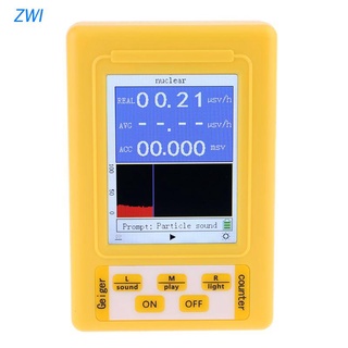 zwi br-9c 2in1 digital radiación nuclear detector de radiación geiger contador emf medidor