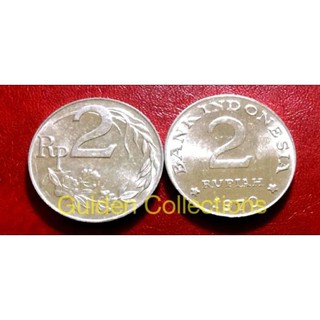 Dinero antiguo 2 rupias monedas 1970 UNC ecer
