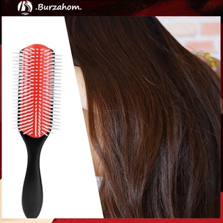 Bur_ cepillo de peinado clásico para el cabello 9 filas limpiar fácilmente para el hogar