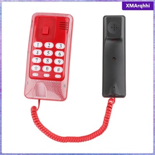 [xmarqhhi] Mini Wall Phone Corded Powered by Telephone Line Wall Mountable Landline Telephone for Office (6)