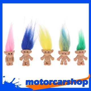 [motorcarshop] muñeco cromático de troll de la suerte/decoración de pastel x5
