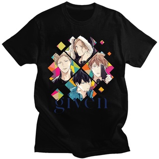 2021 Japanese Anime Yaoi Bl Given Print Tshirt Cartoon T Anime Music Men Black Tshirt tee