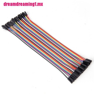 [dreamdreaming1.mx]Cable de puente de alambre Dupont de 10 cm 2.54 mm hembra a hembra para tabla de pan Arduino