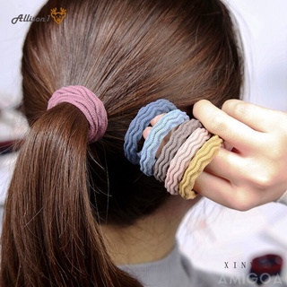 nuevo estilo coreano color aleatorio corbata de pelo grueso alto elástico de punto sin costuras durable elástico cuerda de pelo banda de pelo tocado 1pcs-all