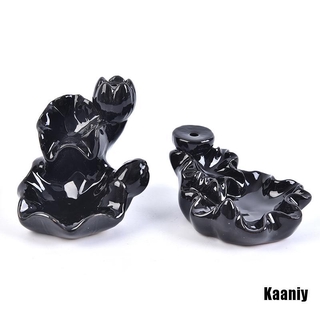Kaaniy soporte De incienso De cerámica Backflow cono quemador De loto cascada (3)