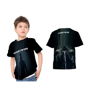 Ghostwire Tokyo 2021 Fullprint personalizado niños camiseta camiseta