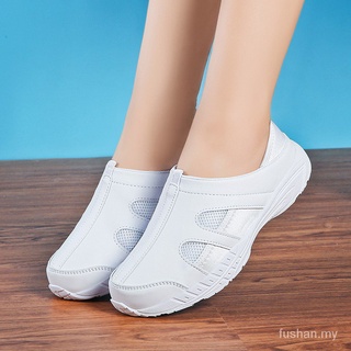 Alta Calidad De Las Mujeres Casual Blanco Enfermera Zapatos De Moda Puro-Disponible Tamaño 35-40 KJVL