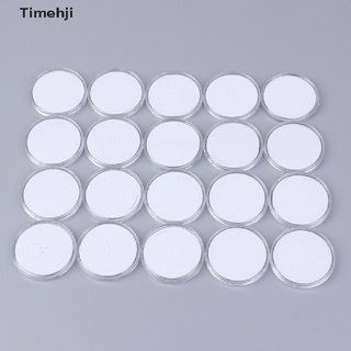 timehji 20pcs 46 mm plástico titular de la moneda cápsula caja de almacenamiento colección contenedor de exhibición mx