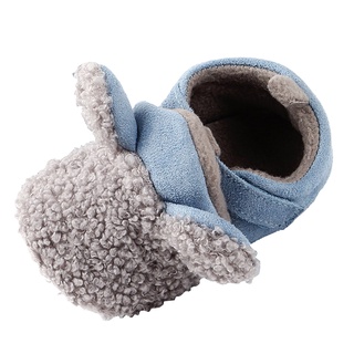 botines de bebé acogedor lana caliente invierno bebé prewalker botas de nieve zapatos de cuna