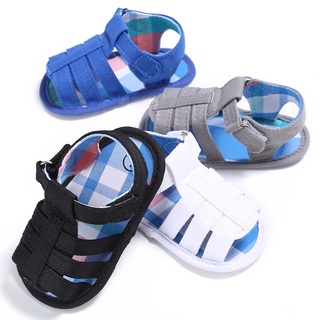 haibogo moda bebé niño tela de algodón suave suela sandalias Prewalker verano antideslizante zapatos (1)