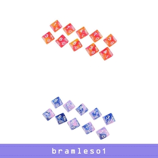 [Bramleso1] 20 pzs/juego de 10 caras D10 Dados poliédricos dobles colores Para amongs E Drag @10