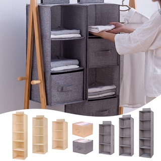 3/4/5 capas cajón ropa interior de almacenamiento de ropa interior lavable bolsa de almacenamiento armario tipo colgante