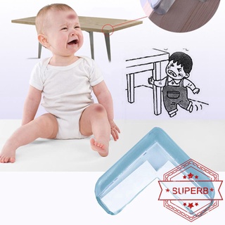 1pcs suave transparente mesa escritorio borde esquina bebé cubierta de seguridad cojín Protector I3J0 (1)