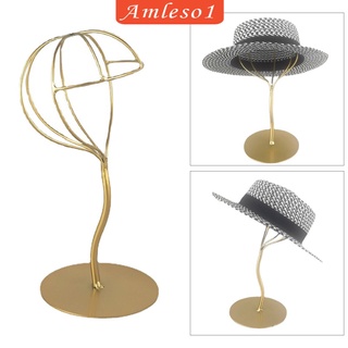 [AMLESO1] Soporte estable de Metal para sombreros de mesa, peluca, soporte de exhibición para ventana de tienda