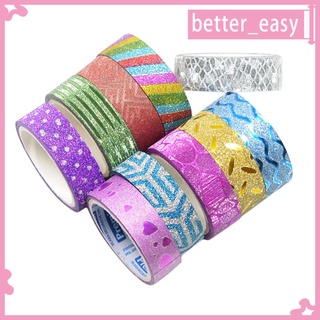 [Better_easy] 10 Rolls Washi Masking Tape Scrapbooking Decorative Craft Tape DIY Stickers (5)