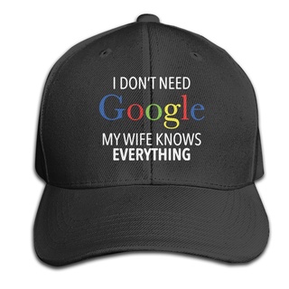 no necesito google mi esposa sabe todo hombres y mujeres gorra de béisbol ajustable, talla única nueva moda