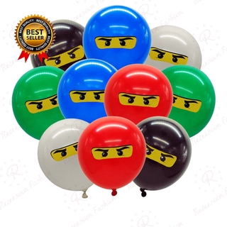Globos de globos Ninjago para niños Birthday decoración de fiesta 12 pulgadas globos de látex fiestas Supplies para niños y niñas regalos