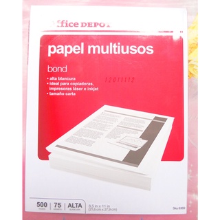 resma de 500 hojas tamano carta blancas papel bond multiusos office depot (1)