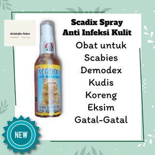 Scadix Spray 60 ML Anti pulgas medicina infección de la piel