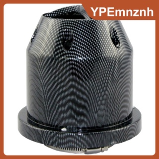 3\" 76 mm alto flujo escudo de calor filtro de aire de admisión en frío redondo de reemplazo de cono accesorios de coche hechos de alta fiabilidad (7)