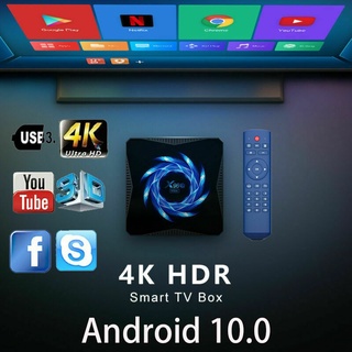 x96q max 4k android 10.0 quad core 4gb 64gb tv box 2.4/5g wifi set-top player