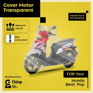 Cubierta de motocicleta/cubierta de motocicleta BEAT POP impermeable TRANSPARANT/cubierta de motocicleta