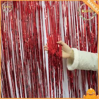 [BK] cortina de fiesta de 100 x 200 cm, Color uniforme, aluminio, adhesivo, cortina para fiesta