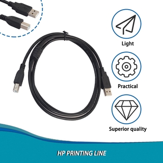 USB 2.0 AM-A-BM Cable de alta velocidad plomo A A B para escáneres de impresora disco duro (2)