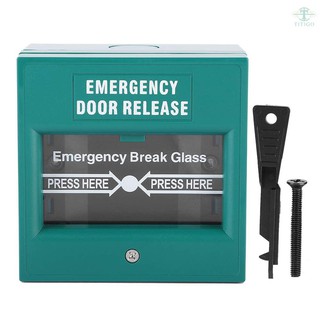 Interruptor de liberación de puerta de emergencia de vidrio interruptor de alarma de disparo Swtich interruptor de liberación de salida de vidrio