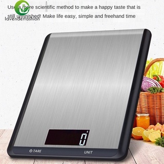 [venta al por mayor] [5/10 kg Digital LCD pantalla de retroiluminación báscula de cocina] [báscula de pesaje de acero inoxidable] [comida dieta balanza de peso medición de básculas electrónicas] (1)