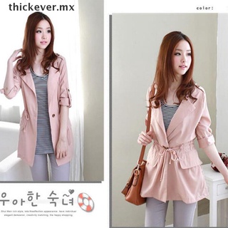 【well】 Korean Women Jacket Loose Outwear Long Sleeve Buttons Casual Autumn Coat Outwear MX (2)
