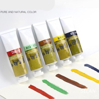 Sel 12/18/24/36 colores 5/12ml pintura pigmento acuarela pintura herramientas de dibujo para estudiantes artistas