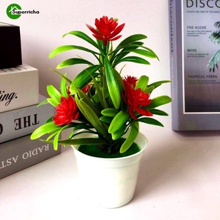 flor falsa artificial bonsai plantas de escritorio en maceta