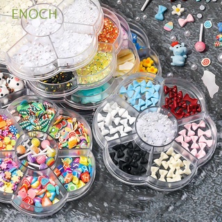 ENOCH Mixto Decoraciones 3D para decoración de uñas Brillo Joyas para uñas Juego de amuletos para uñas Aurora Copos de concha Bowknot Oso Lentejuelas Diamante de imitación Accesorios de manicura para bricolaje (1)
