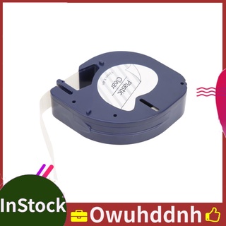 Owuhddnh - fabricante de cinta de etiquetas de plástico (12 mm, impermeable, duradero, 3 en 1, diseño resistente al desgaste, para (1)