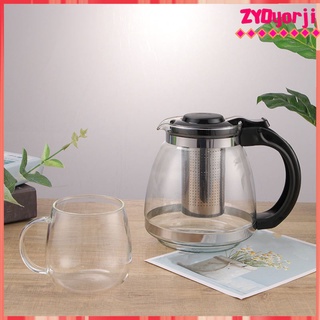 50oz Glass Teapot High Borosilicate Dishwasher Safe Tea Maker Kung Fu Tea Pot Loose Leaf Teapot Housewarming Birthday