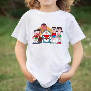 Anime De Dibujos Animados Camiseta Doraemon Y Amigos Unisex Camisetas Hip Hop Tops De Manga Corta Bebé T Blanco Para Niños Y Niñas