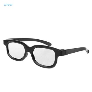 cheer Circular Polarized Passive 3D Stereo Glasses Black For 3D TV Real D IMAX Cinemas