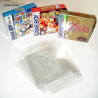 dow - carcasa protectora de caja de plástico transparente de alta calidad para gameboy advance color para g-b/g-b-c /g-b-a