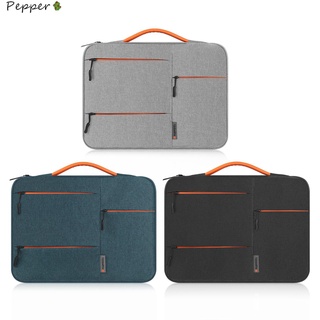 PEPPER 13 14 15 inch New Laptop Sleeve Ultra Thin Business Bag Handbag Universal Fashion Notebook Case Shockproof Large Capacity Protective Pouch Briefcase/Multicolor