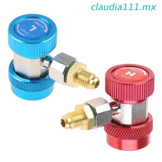 claudia111 2Pcs R134A H / L Adapters Quick Coupling Air Conditioner Coolant Adjustable New