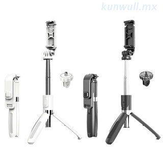 UNW Wireless Bluetooth-compatible Selfie Stick with Tripod Foldable Monopod for