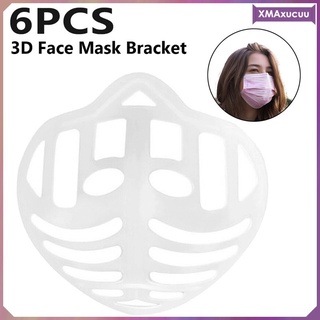 [xmaxucuu] 6 piezas lavables para mascarilla facial, soporte interior, protección de lápiz labial (4)