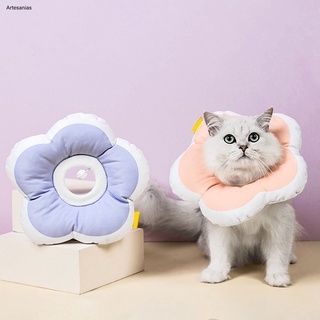 Pe forma de flor diseño Anti-mordida Anti-lamer cuello gato perro protector círculo Collar