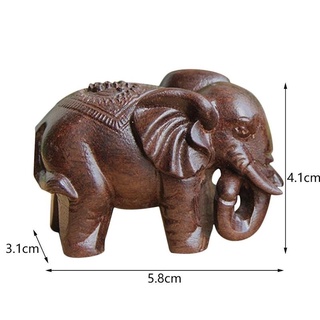 Madera De Agar Natural Elefante Tallado En Antigua Q9I3 Artesanía U9C3 (4)