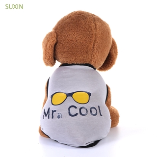 SUXIN Cool Tee chalecos para perros ropa para mascotas camiseta trajes Tank Top pequeño y mediano perrito ropa de cachorro