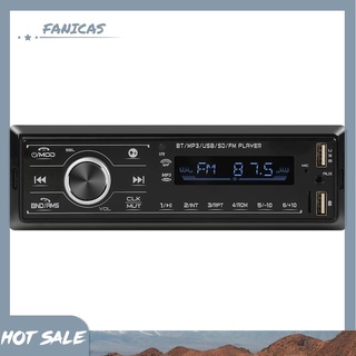 Fanicas 3206 Single DIN coche estéreo reproductor MP3 Bluetooth compatible con Radio FM en la unidad de cabeza de salpicadero