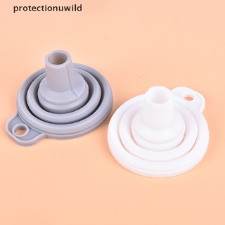 protección herramienta de cocina de silicona plegable estilo mini plegable plegable portátil embudo salvaje